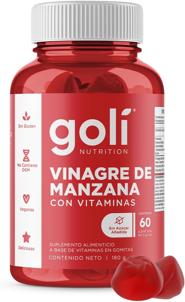 Gomítas de Vinagre de Manzana Goli (60 unidades) – Importadas de EE. UU